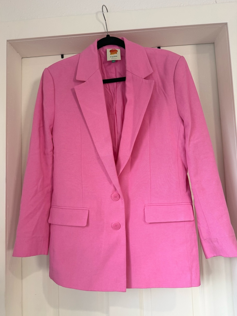 FARM Rio Vibrant Hot Pink Boyfriend Blazer - Picture 2 of 5